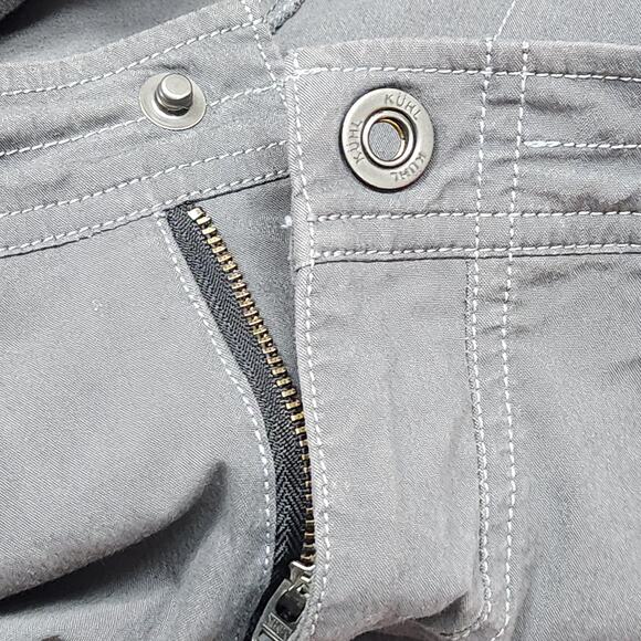 Kuhl Cargo Shorts Womens 8 Gray Outdoor Hiking Stretch Utility Pockets 16S - Picture 7 of 13